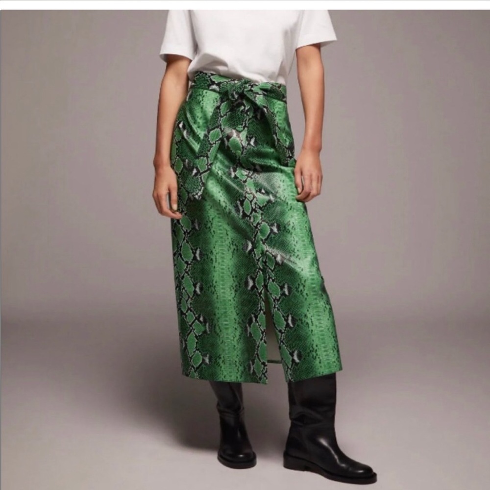 Green skirt